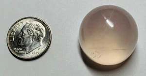 LARGE 65.32 CT NATURAL ROSE QUARTZ CABOCHON HIGH TOP GEMSTONE  - Picture 1 of 7