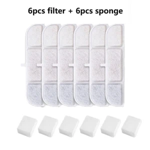Filtro de repuesto de 12 filtros para DownyPaws fuente de agua fuente para gatos gatos perros - Imagen 1 de 11