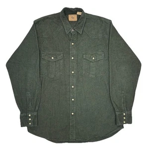 Vintage Moose Creek Shirt Men’s Size XLT Green Heavyweight Flannel Button Up - Picture 1 of 12