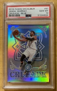 Jamal Murray Rookie 2016 Panini Excalibur Crusade Blue Prizm #97 PSA 10 -067/149 - Bild 1 von 2