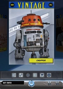 Topps Star Wars Card Trader 2025 Vintage S3 Blue Rare - Chopper - Picture 1 of 1