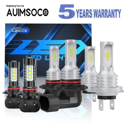 For Toyota MR2 Spyder 2003-2006 Front LED Headlight Fog Light Bulbs Super Bright - Image 1 of 4