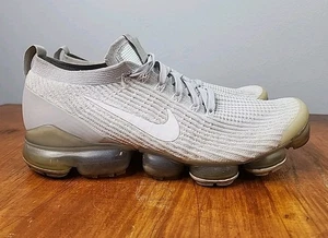 Nike Air Vapormax Flyknit 3 Men's Size 12 Gray Platinum Running Shoes AJ6900-102 - Picture 1 of 16
