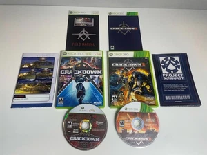 Crackdown 1 & 2 Xbox 360 CIB mit Karte Top Neuwertig - Bild 1 von 8