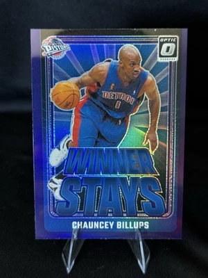 2024-25 Panini Donruss Optic - Winner Stays Chauncey Billups #18 Purple Prizm - Image 1 of 2