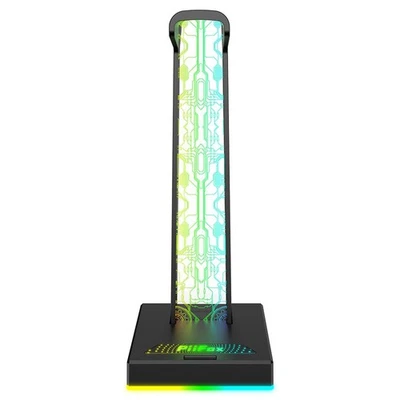 1X( RGB-Gaming-Headset-Halter mit 10 Lichtern,  USB-Schnittstellen, 3,52856 - Bild 1 von 4