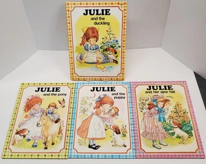 JULIE and the New Puppy Duckling New  Pony Picture Vintage HC Book Set - Bild 1 von 6