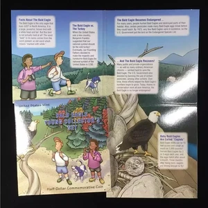 2008 Bald Eagle Clad 50c Half Dollar Coin Young Collector's packaging - Picture 1 of 1