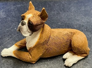 3 1/2 inch Fawn Boxer figurine by K-9 Kreations Vintage #508F - Picture 1 of 2