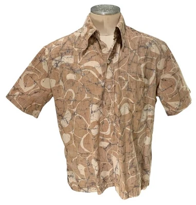 KAHALA Men's Vintage 80s Batik Reverse Print SS Hawaiian Shirt - Sz XL/XXL - Image 1 of 4