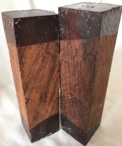 2 asientos de carrete de madera Cocobolo 1,5x6 para asas de cuchillo llamadas de pato madera torneada - Imagen 1 de 4