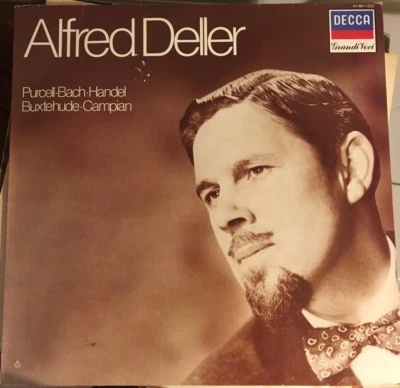 Alfred Deller Purcell Bach Handel Buxtehude, Campain Decca Grandi Vocci 411661-1 - Image 1 of 4
