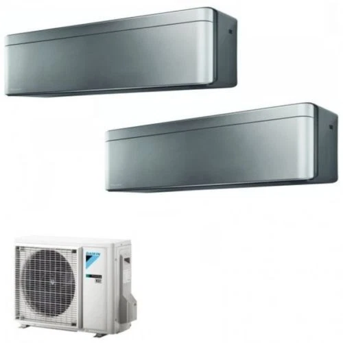 CLIMATIZZATORE DAIKIN STYLISH TOTAL SILVER DUALSPLIT 9000+12000+2MXM50 R32 - Immagine 1 di 1