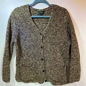 Lauren Ralph Lauren Damen Leinenmischung Grobstrick Knopfleiste Cardigan Pullover XL - Bild 1 von 12