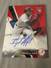 2018 Topps Finest MIGUEL ANDUJAR RED Refractor RC Auto SSP;#’d 2/5🔥ULTRA RARE