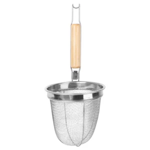 Cesta blanqueadora de fideos con cono colador de malla para fideos ramen comida asiática - Imagen 1 de 12