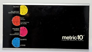 Vtg Metric-10 Conversion Slide Rule 1974 English to Meters Kilograms Atlanta GA - Picture 1 of 13
