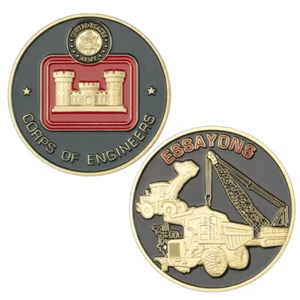 USA Essayons USACE Commemorative Challenge Coin Army Corps of Engineers Gift - Picture 1 of 11