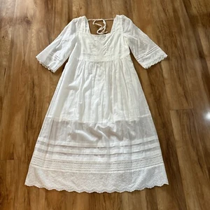 Auguste The Label Organic Cotton Lined Dress Womens 8 - Picture 1 of 15