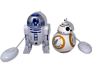Lucasfilm Star Wars 7" R2-D2 and 5" BB-8 Remote Control Droids TESTED WORKING - Picture 1 of 17