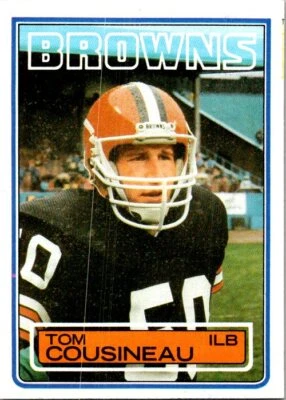1983 Topps #246 Tom Cousineau football card 6CC - Image 1 of 2