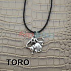 Sign Bracelet Charm Pendant the Zodiac Cord Metal Taurus GS