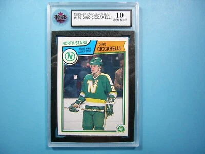 1983/84 O-PEE-CHEE NHL HOCKEY CARD #170 DINO CICCARELLI KSA 10 GEM MINT OPC - Image 1 of 2