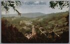 Matlock View from Heights of Abraham Derbyshire England Vintage Postcard