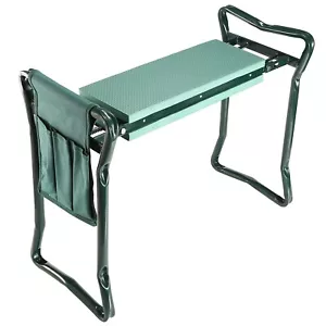Garden Kneeler Seat Bench Kneeling Soft EVA Pad With Stool Tool Pouch Portable - Picture 1 of 11