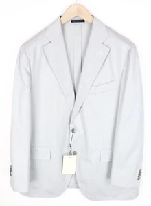 Blazer de hombre Suitsupply La Spalla UK46S gris claro Slim Cotton cachemira sin forro - Imagen 1 de 8