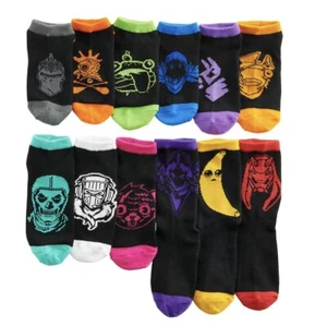 Fort Nite 12 Days of Socks Boys Low Cut/No Show/Crew Advent Collectable Box 10-4 - Picture 1 of 12