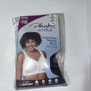 Playtex 18 Hour Size 40C Front Close Support Bra Flexible Back - Comfort Strap - Picture 1 of 3