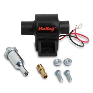 Holley Electric Fuel Pump 12-427; Mighty Mite 32gph @ 7psi Black Steel All Fuels