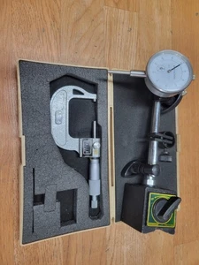 0-1.001 DIAL INDICATOR + NSK 1-2" MICROMETER - Picture 1 of 3