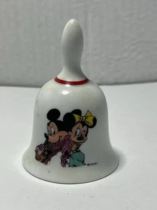 Mickey Mouse Porcelain Bell Vintage Reutter Glass West Germany Disney - Picture 1 of 4
