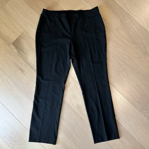 Pantalone Akris Punto Francoise nero lana 31” cucitura interna donna US 16 - Foto 1 di 8