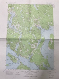 Map BLUE HILL  Maine -1957  Topographic Geological  N4415 W6830 - Picture 1 of 1