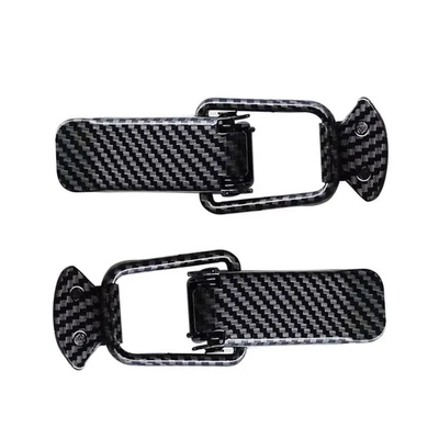 Cierre de parachoques de coche clip hebilla encuadernada aspecto fibra de carbono cierre de liberación rápida Foto 1 de 4