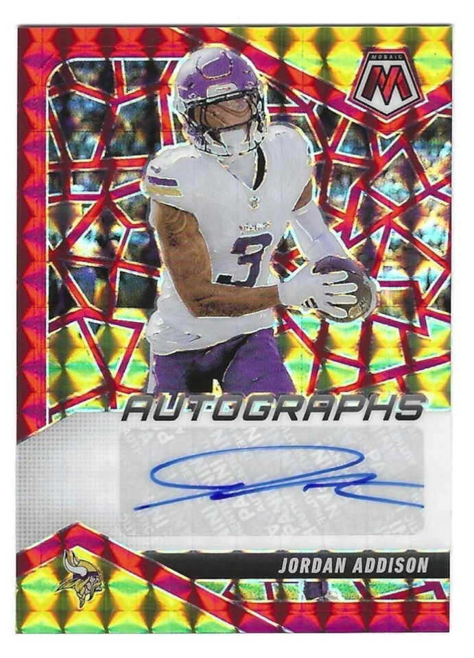 2025 Mosaic Choice Jordan Addison Auto Autographs Vikings - Image 1 of 1