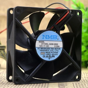 NMB 3110KL-04W-B50 12V 0.30A 8CM 80*80*25MM 8025 2-wire Double Ball Cooling Fan - Afbeelding 1 van 7