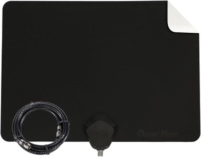 Channel Master Flatenna Ultra-Thin Indoor TV Antenna 35 Mile White/Black  - Image 1 of 4