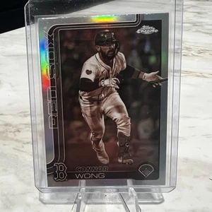 2025 Topps Chrome Connor Wong Sepia Refractor #10 Boston Red Sox  - Bild 1 von 2