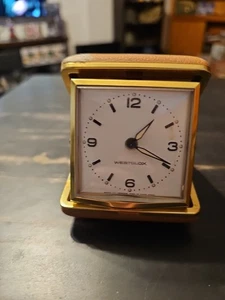 Reloj de Viaje Analógico de Cuerda Alarma Westclox De Colección Probado Funciona - Imagen 1 de 5