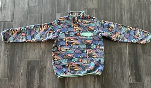 Patagonia Aztec Joy Pitch Synchilla Snap-T Fleece Jacket Women's Large L - Picture 1 of 10