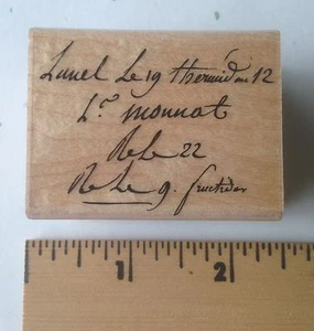 Hero Arts Rubber Stamps - Old Writing - D2359 - NEW - Picture 1 of 1