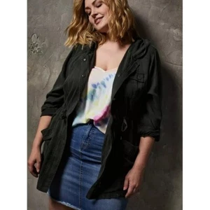 Green Tencel Anorak - Picture 1 of 4
