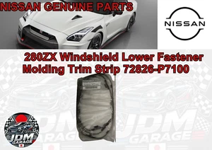 NISSAN Genuine 280ZX Windshield Lower Fastener Molding Trim Strip 72826-P7100 - Picture 1 of 4