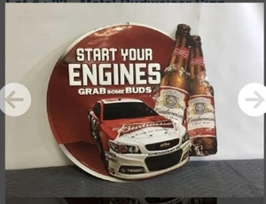 Rate VHTF Large Vintage Kevin Harvick #29 Budweiser Metal Sign - Picture 1 of 1