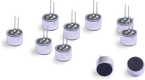 10Pcs Cylindrical Electret Condenser Microphone Pickup with 2 Pins 9×7Mm - Picture 1 of 12