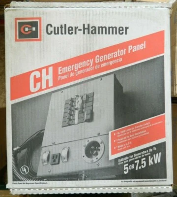 NOVO PAINEL GERADOR DE EMERGÊNCIA EATON CH6EGEN2060SUR 6 CIRCUITOS INTERNOS COM SOBRETENSÃO - Imagem 1 de 4